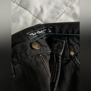 Pink Dolphin Black Distressed Denim